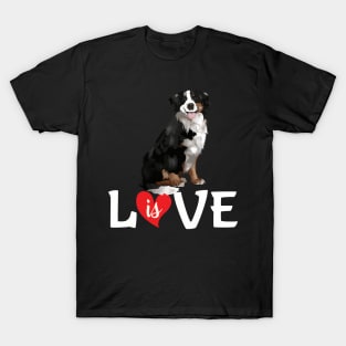 Love is cute bernese mountain T-Shirt